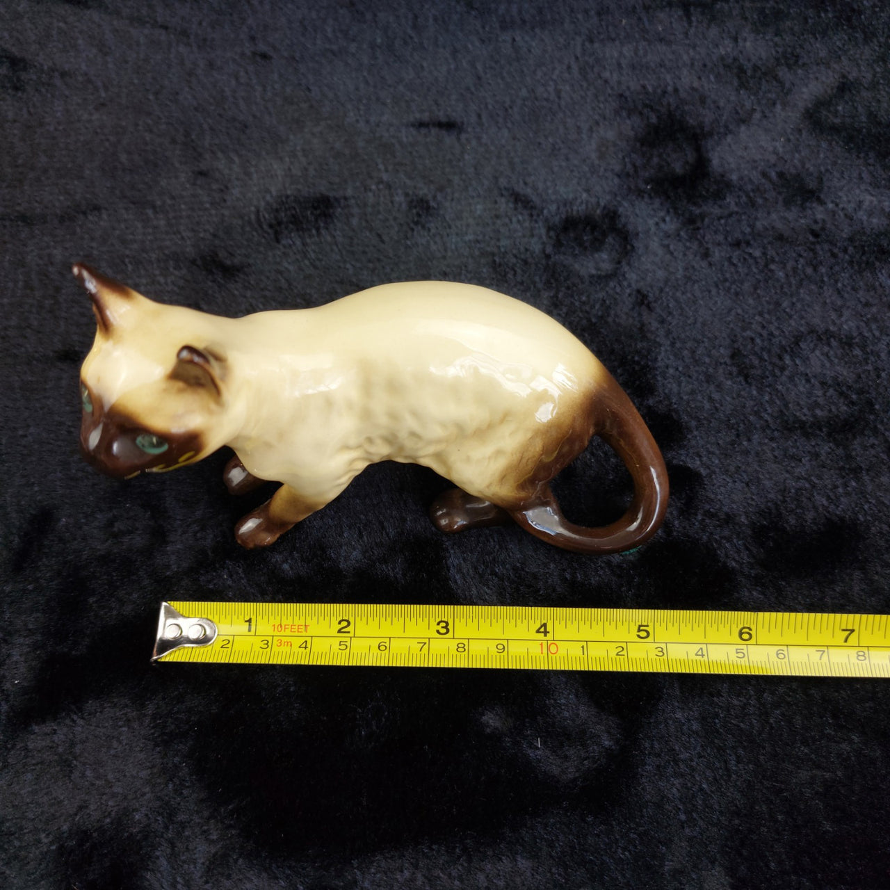 Siamese Cat made in England Figurine  Ceramic Glazed 12cm see pics for details.10