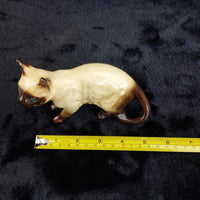 Thumbnail for Siamese Cat made in England Figurine  Ceramic Glazed 12cm see pics for details.10