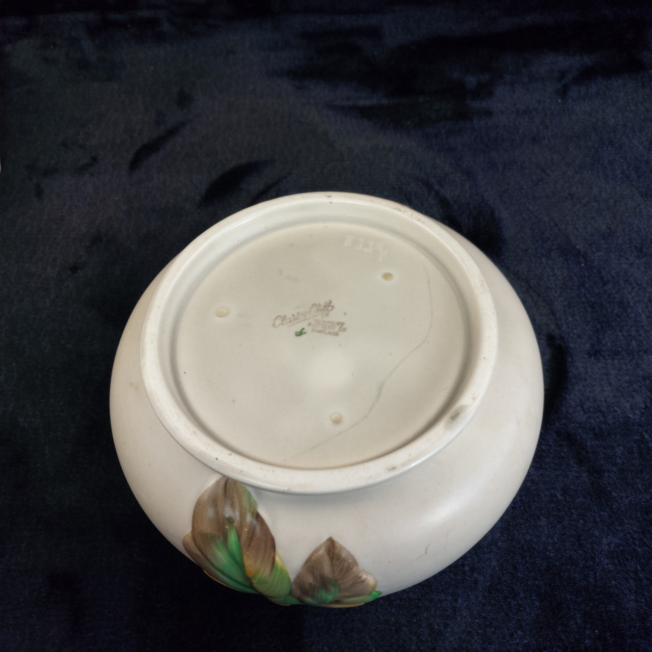 Original Clarice Cliff Bowl Floral Art Deco Pottery HandPainted collectable gift11