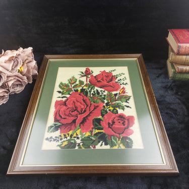 Framed Handmade Needlepoint Art   19