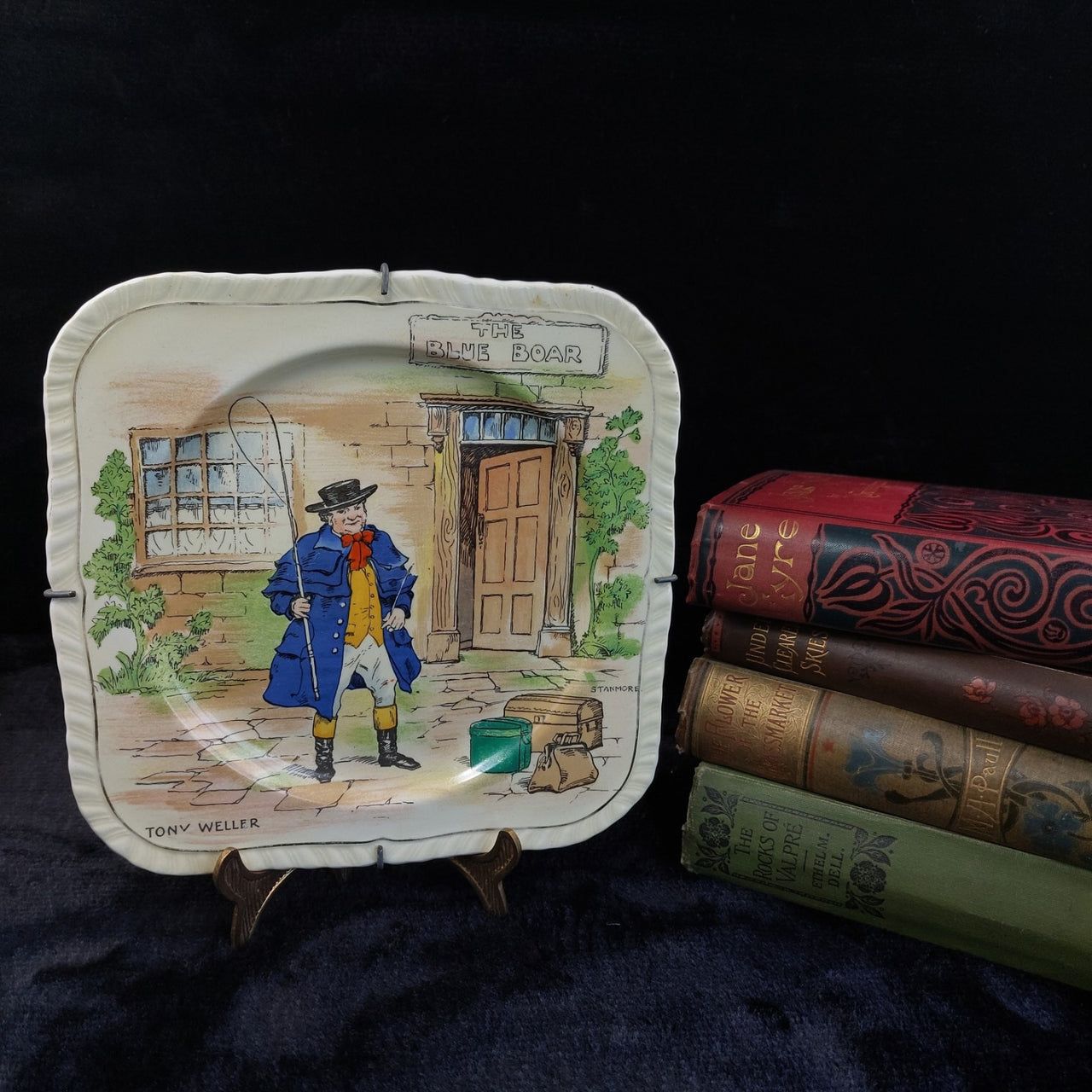 Alfred Meakin Dickens Characters Plate The Blue Boar Scene –Tony Ceramic Weller9